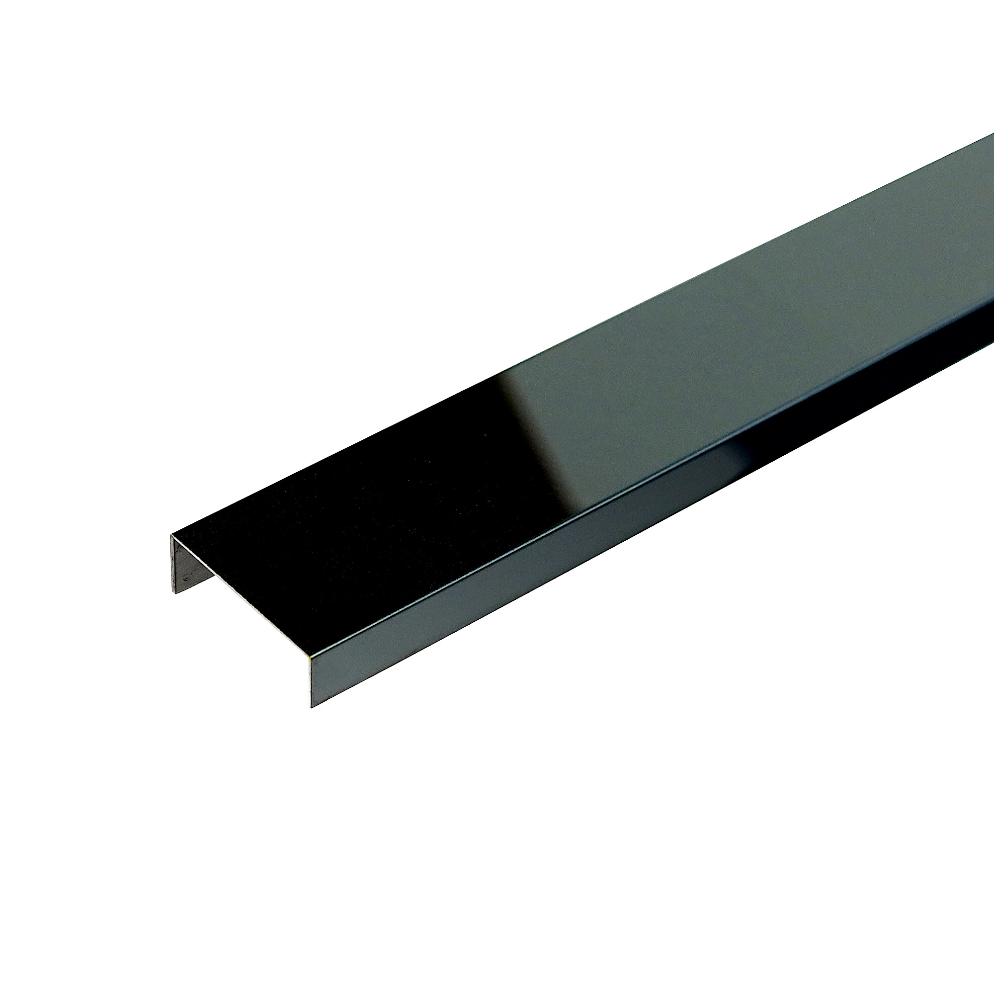 Czarna listwa stalowa typu C