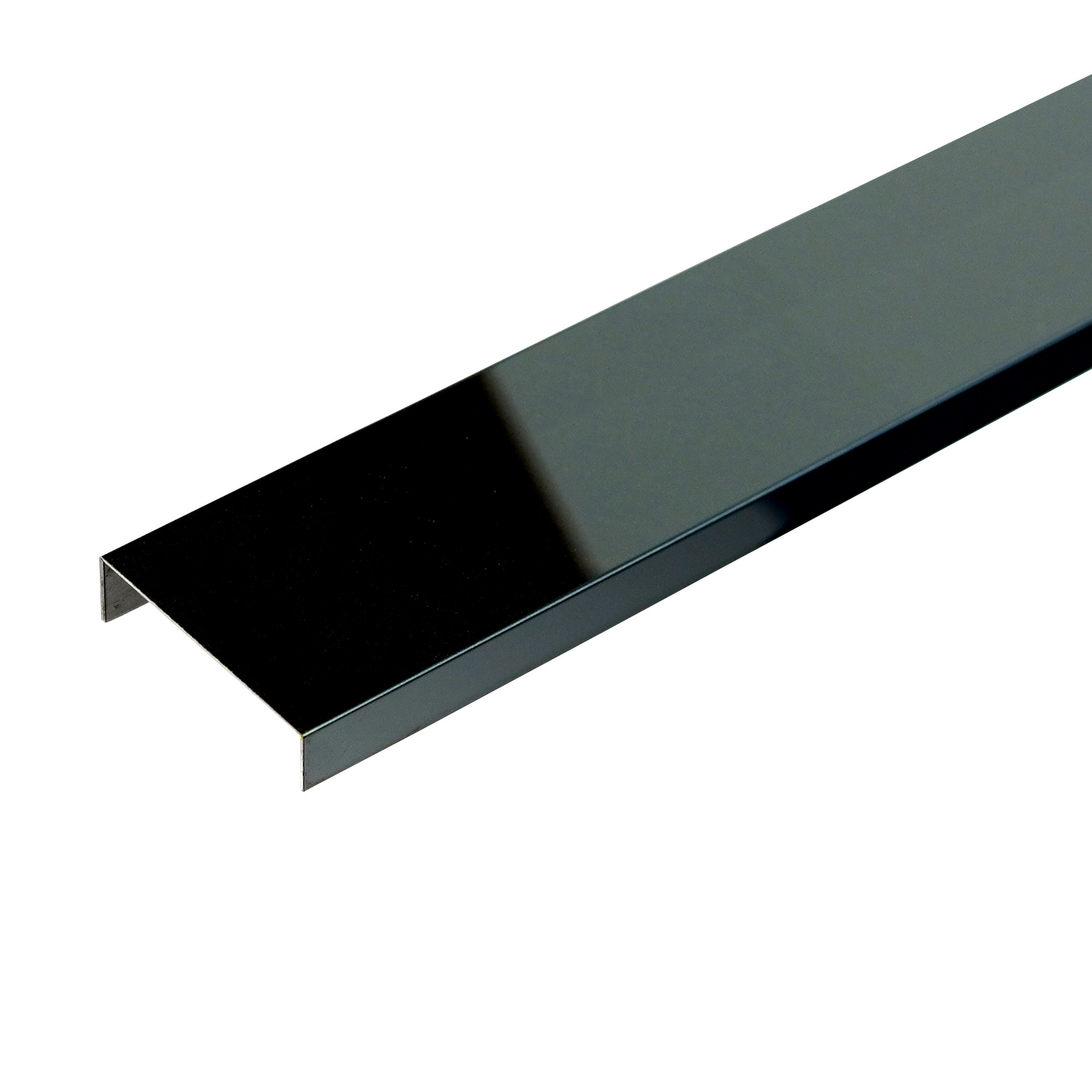 Czarna listwa stalowa typu C